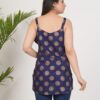 Women’s Navy Blue Printed Sleeveless Top