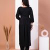 Elegant Black Embroidered Kurti Set