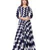 Angratan Zigzag Printed Anarkali Long Gown - Image 3