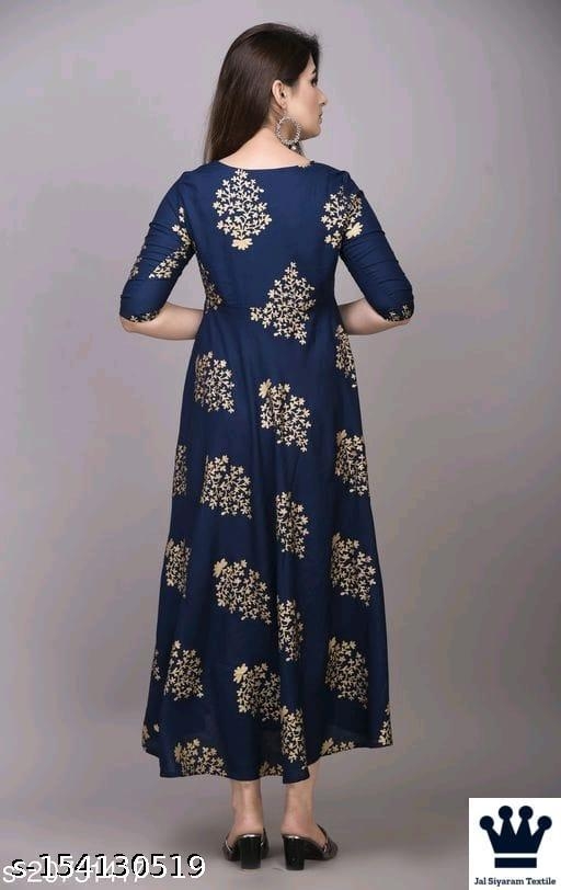 Angratan Maroon Golden Printed Anarkali Gown - Image 7