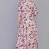 Pink Butterfly Printed Anarkali Kurti for Women - Image 2