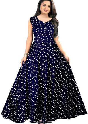 Rayon_Blend_Stitched_Anarkali_Gown___Blue_