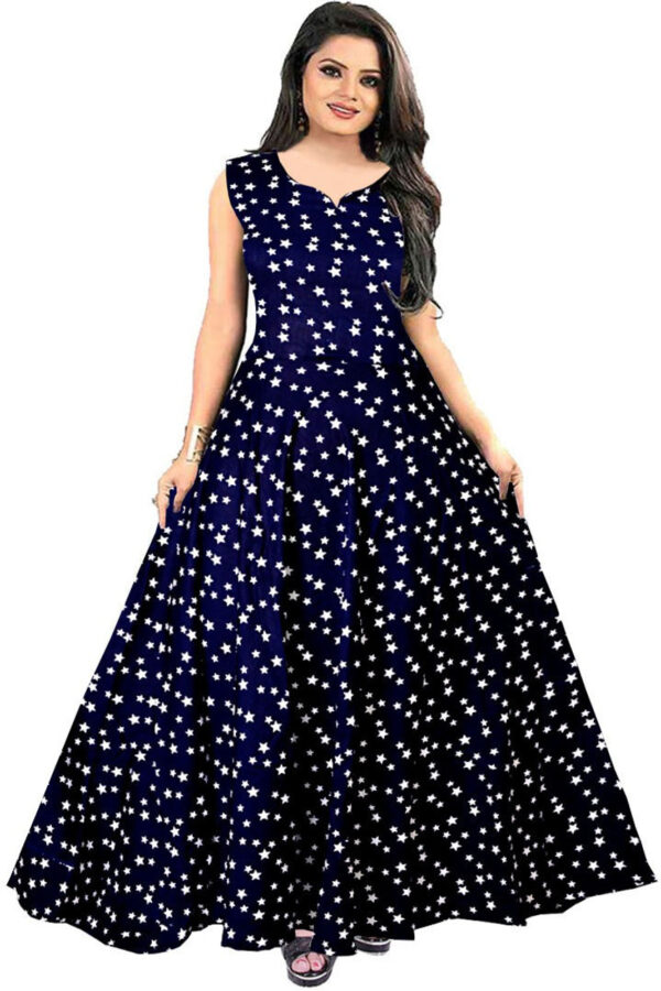 Rayon_Blend_Stitched_Anarkali_Gown___Blue_