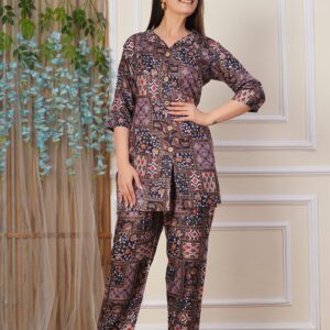 Multicolor Printed Co-Ord Set for Women