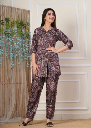 Multicolor Printed Co-Ord Set for Women